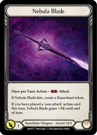 Nebula Blade // Runechant (ARC077) - Arcane Rising 1st Edition