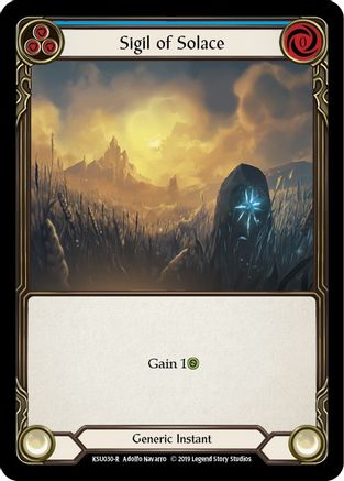Sigil of Solace (Blue) (KSU030) - Hero Deck: Katsu 1st Edition