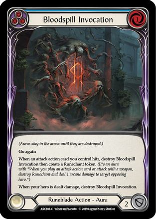 Bloodspill Invocation (Blue) (ARC108) - Arcane Rising Unlimited Edition