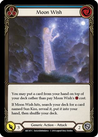 Moon Wish (Blue) (ARC187) - Arcane Rising Unlimited Edition Rainbow Foil