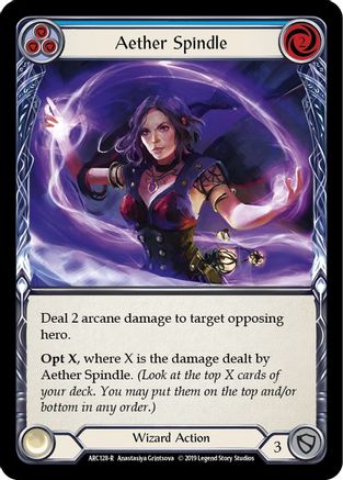 Aether Spindle (Blue) (ARC128) - Arcane Rising 1st Edition