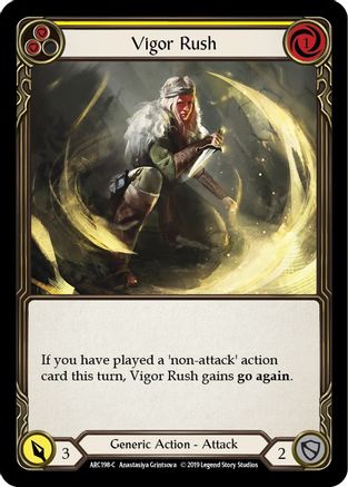 Vigor Rush (Yellow) (ARC198) - Arcane Rising Unlimited Edition