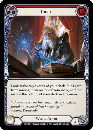 Index (Red) (ARC135) - Arcane Rising Unlimited Edition