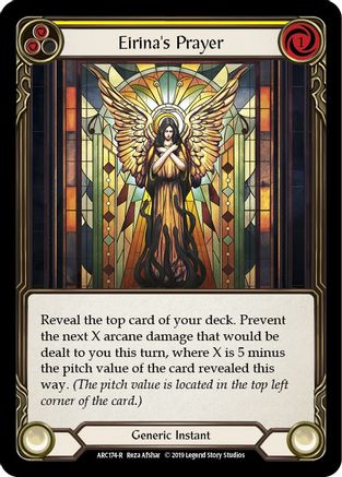 Eirina's Prayer (Yellow) (ARC174) - Arcane Rising Unlimited Edition