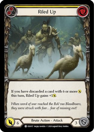 Riled Up (Yellow) (CRU017) - Crucible of War Unlimited Edition