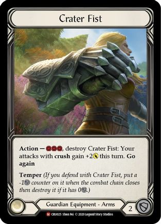 Crater Fist (CRU025) - Crucible of War 1st Edition Cold Foil
