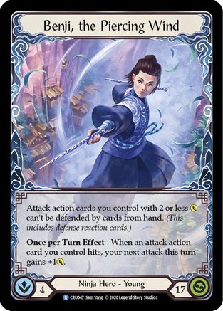 Benji, the Piercing Wind (CRU047) - Crucible of War Unlimited Edition