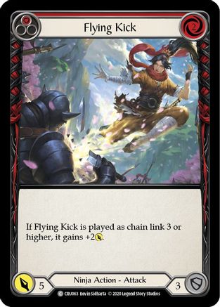 Flying Kick (Red) (CRU063) - Crucible of War Unlimited Edition Rainbow Foil