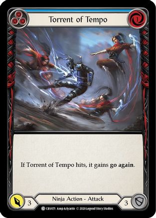Torrent of Tempo (Blue) (CRU071) - Crucible of War 1st Edition Rainbow Foil
