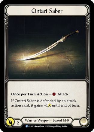 Cintari Saber (CRU079) - Crucible of War Unlimited Edition