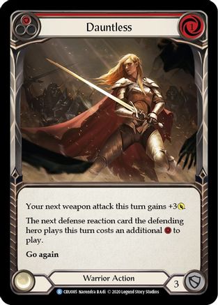 Dauntless (Red) (CRU085) - Crucible of War Unlimited Edition Rainbow Foil