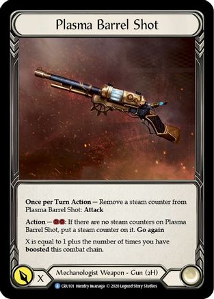 Plasma Barrel Shot (CRU101) - Crucible of War 1st Edition