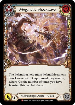 Meganetic Shockwave (CRU103) - Crucible of War Unlimited Edition Rainbow Foil