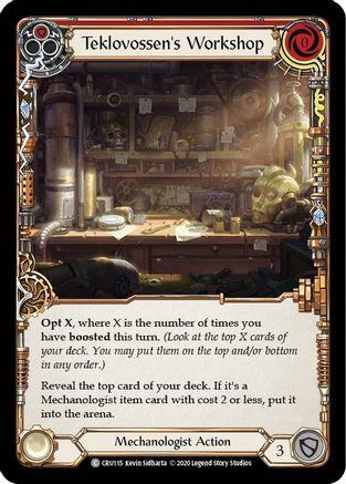 Teklovossen's Workshop (Red) (CRU115) - Crucible of War Unlimited Edition