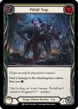 Pitfall Trap (CRU127) - Crucible of War Unlimited Edition Rainbow Foil