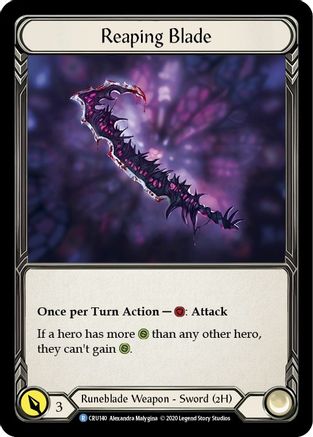 Reaping Blade (CRU140) - Crucible of War Unlimited Edition