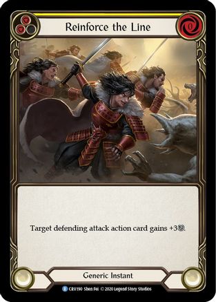 Reinforce the Line (Yellow) (CRU190) - Crucible of War 1st Edition