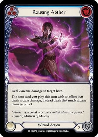 Rousing Aether (Blue) (CRU173) - Crucible of War Unlimited Edition