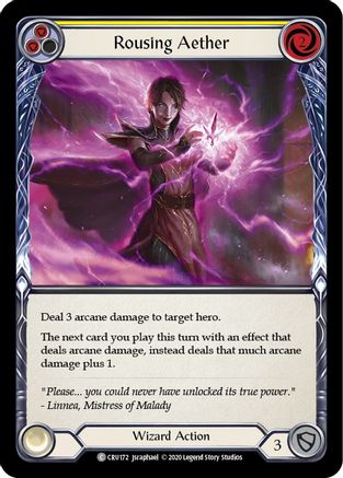 Rousing Aether (Yellow) (CRU172) - Crucible of War Unlimited Edition