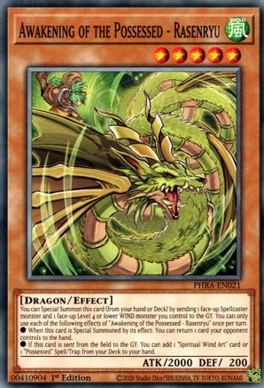 Awakening of the Possessed - Rasenryu (PHRA-EN021) - Phantom Rage 1st Edition