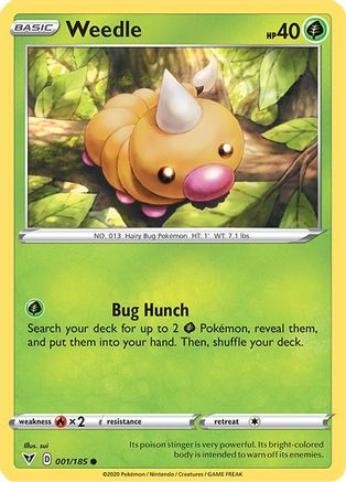 Weedle 001/185 SWSH04 Vivid Voltage - Common