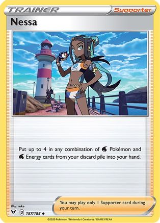 Nessa 157/185 - Reverse Holofoil SWSH04 Vivid Voltage - Uncommon