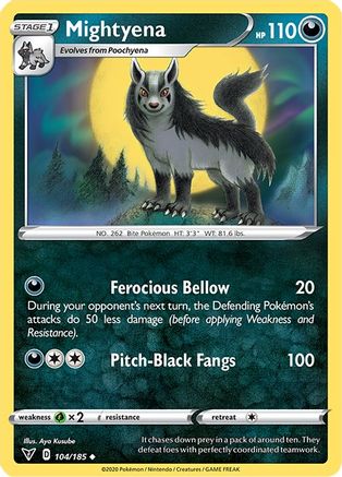 Mightyena 104/185 SWSH04 Vivid Voltage - Uncommon