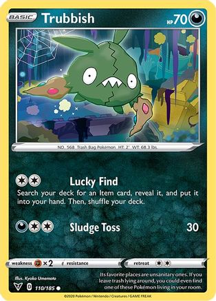 Trubbish 110/185 - Reverse Holofoil SWSH04 Vivid Voltage - Common