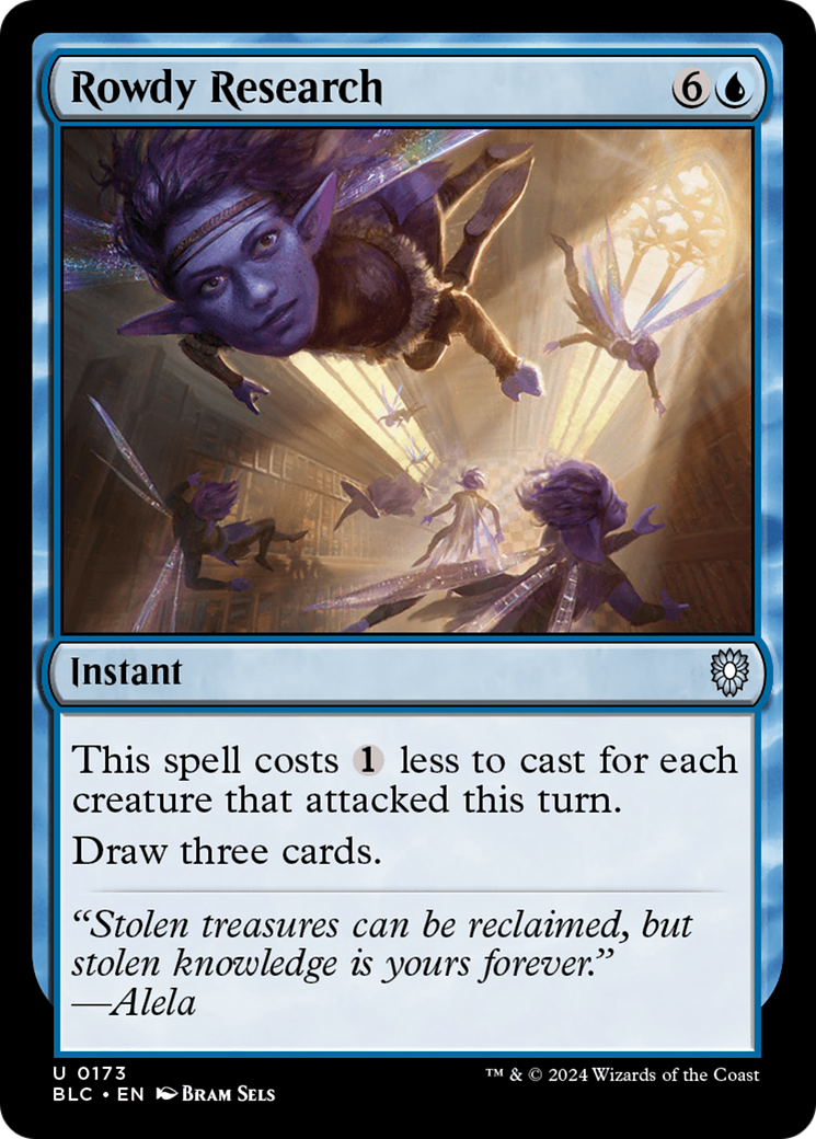 Rowdy Research (BLC-173) - Bloomburrow Commander