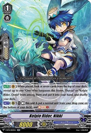 Kelpie Rider, Nikki (V-BT11/023EN) - V-BT11: Storm of the Blue Cavalry
