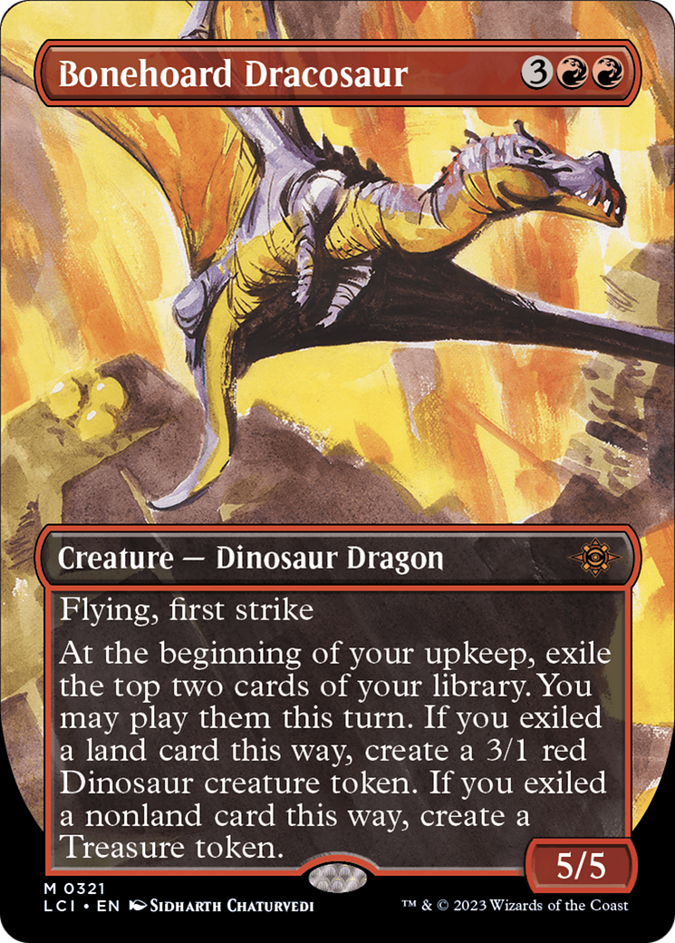 Bonehoard Dracosaur (Borderless) (LCI-321) - The Lost Caverns of Ixalan Foil