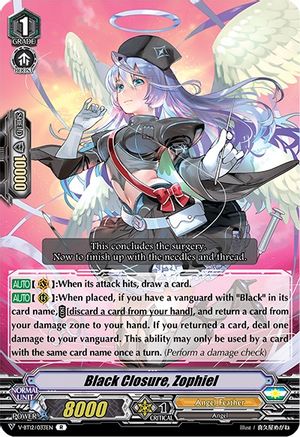 Black Closure, Zophiel (V-BT12/033EN) - V-BT12: Divine Lightning Radiance