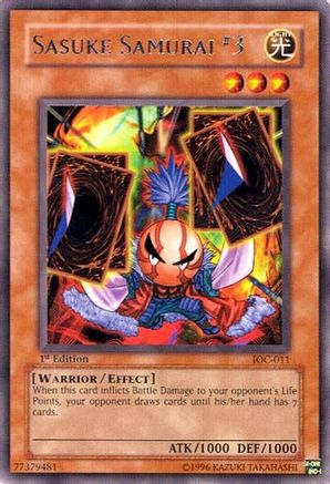 Sasuke Samurai #3 (IOC-011) - Invasion of Chaos 1st Edition