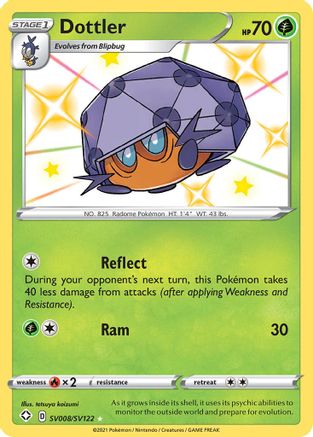 Dottler SV008/SV122 - Holofoil Shining Fates Shiny Vault - Shiny Holo Rare
