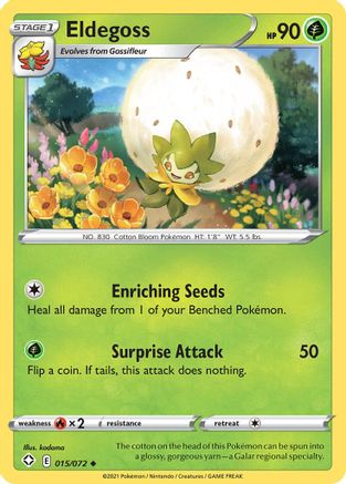 Eldegoss 015/072 Shining Fates - Uncommon