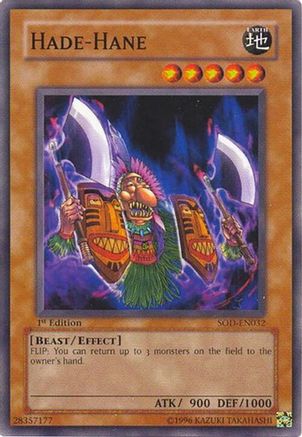 Hade-Hane (SOD-EN032) - Soul of the Duelist 1st Edition