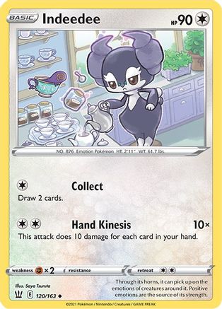 Indeedee 120/163 - Reverse Holofoil SWSH05 Battle Styles - Uncommon