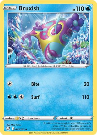 Bruxish 043/163 SWSH05 Battle Styles - Uncommon