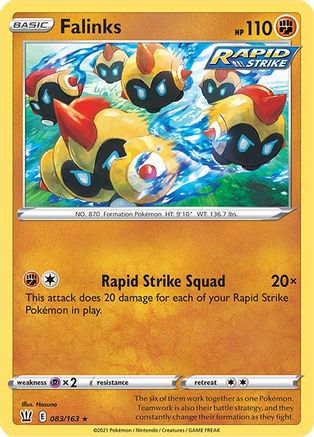 Falinks 083/163 - Reverse Holofoil SWSH05 Battle Styles - Rare