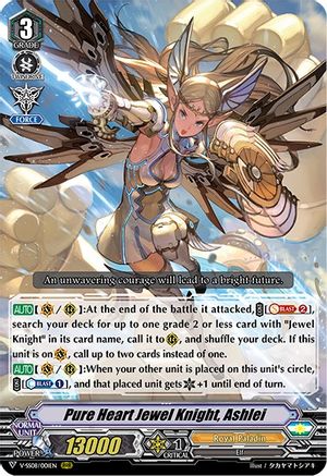 Pure Heart Jewel Knight, Ashlei (V-SS08/001EN) - V-SS08: Clan Selection Plus Vol.2