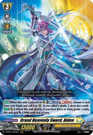Grand Heavenly Sword, Alden (D-BT01/007EN) - D-BT01: Genesis of the Five Greats