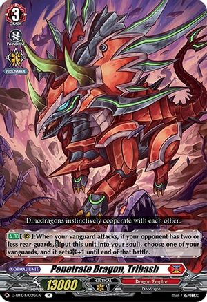Penetrate Dragon, Tribash (D-BT01/026EN) - D-BT01: Genesis of the Five Greats