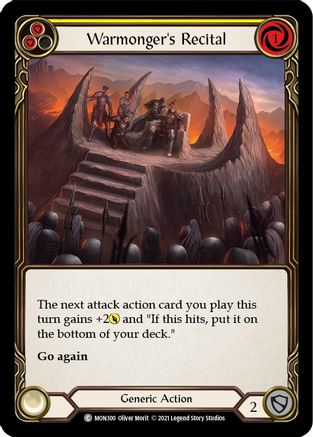 Warmonger's Recital (Yellow) (MON300) - Monarch Unlimited Edition