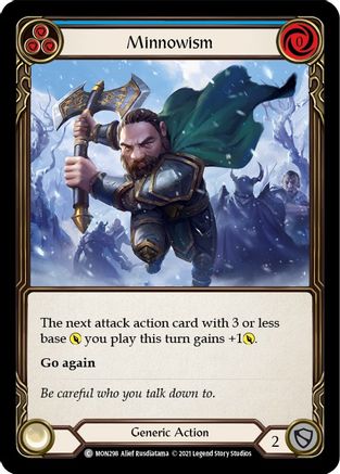 Minnowism (Blue) (MON298) - Monarch Unlimited Edition Rainbow Foil