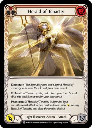 Herald of Tenacity (Red) (MON023) - Monarch Unlimited Edition