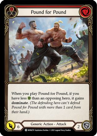 Pound for Pound (Red) (MON278) - Monarch 1st Edition
