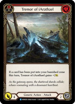 Tremor of iArathael (Red) (MON254) - Monarch 1st Edition Rainbow Foil
