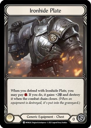 Ironhide Plate (MON242) - Monarch Unlimited Edition Rainbow Foil