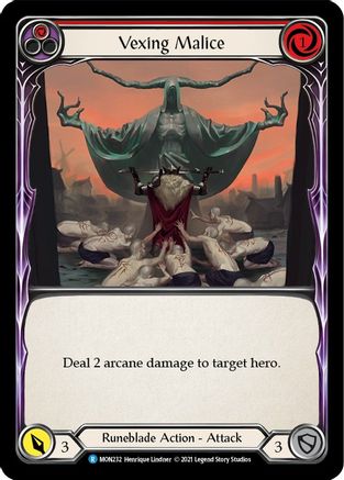 Vexing Malice (Red) (MON232) - Monarch Unlimited Edition