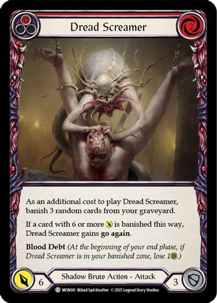Dread Screamer (Red) (MON141) - Monarch 1st Edition Rainbow Foil